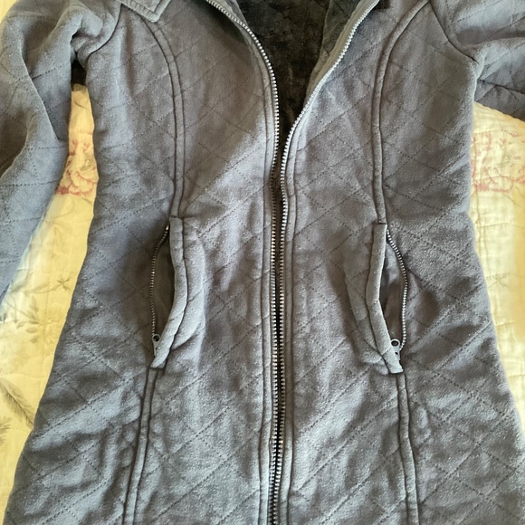 The North Face Caroluna Quilted Jacket Fleece Lined Black Full Zip Coat Size XS - Picture 7 of 12